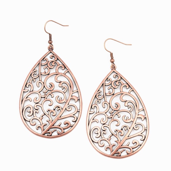 PAPARAZZI Accessories Grapevine Grandeur Copper Earrings